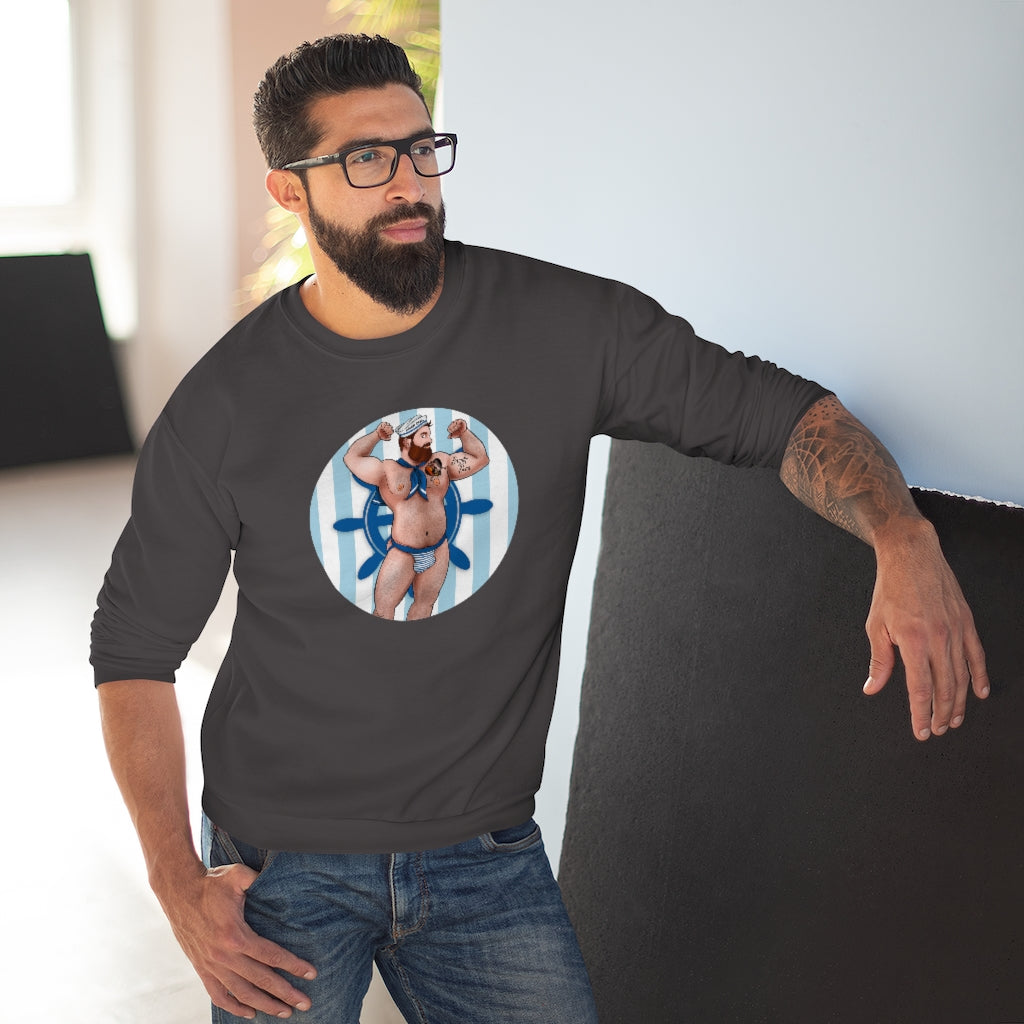 Sailor Bear / Unisex Crew Neck Sweatshirt