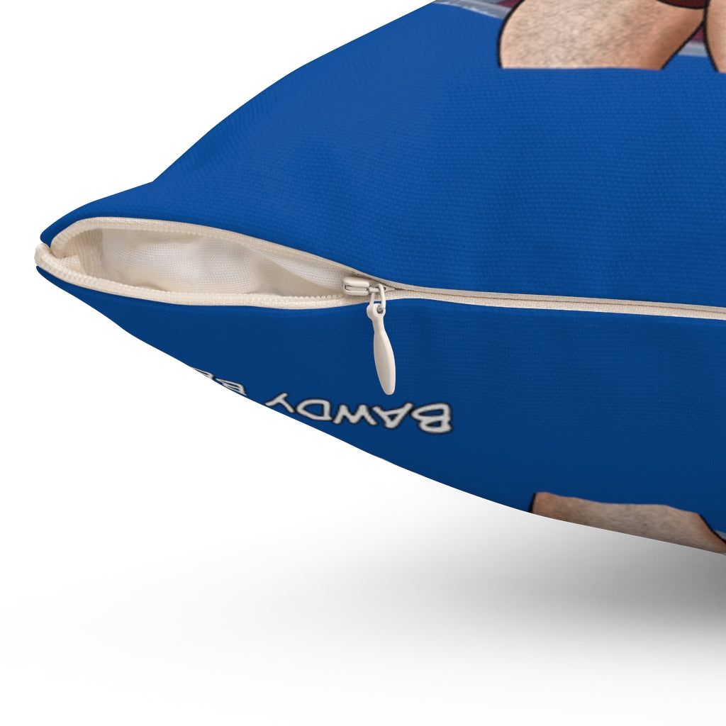 Nice & Naughty Red Guardian / Adult Content Spun Polyester Square Pillow