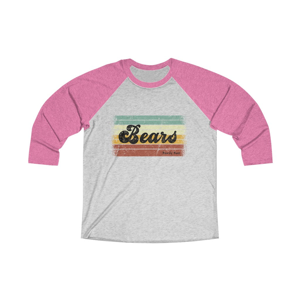 Bears Multi / Unisex Tri-Blend 3/4 Raglan Tee