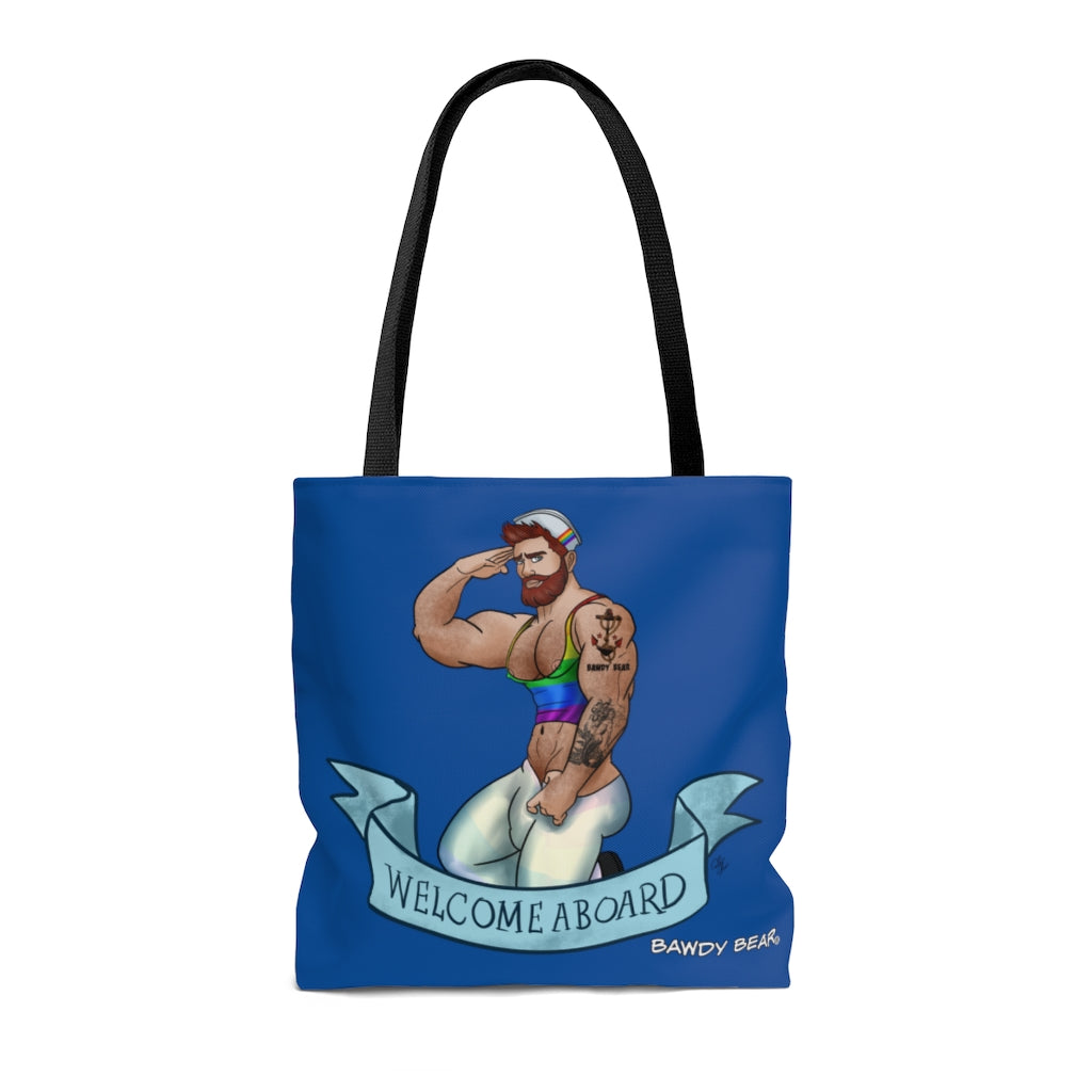 Welcome Aboard / AOP Tote Bag