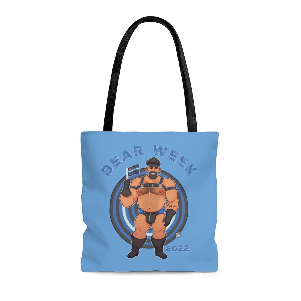 Bawdy Bear Leather / AOP Tote Bag