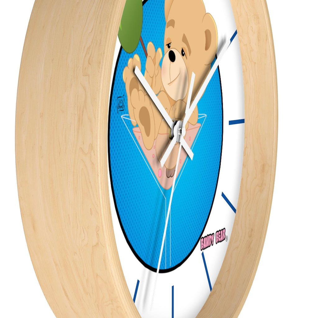 The Bawdy Bear "Dirty Martini" / Wall clock
