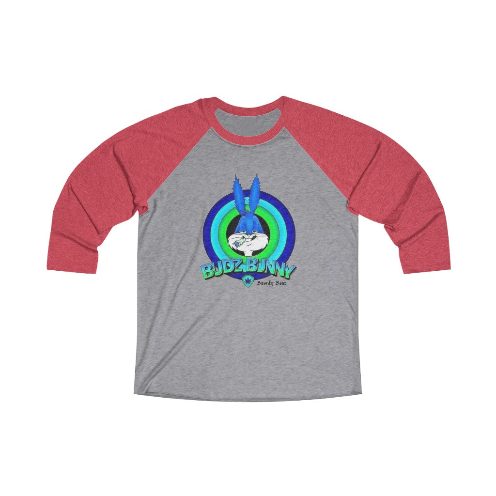 Budz Bunny / Unisex Tri-Blend 3/4 Raglan Tee