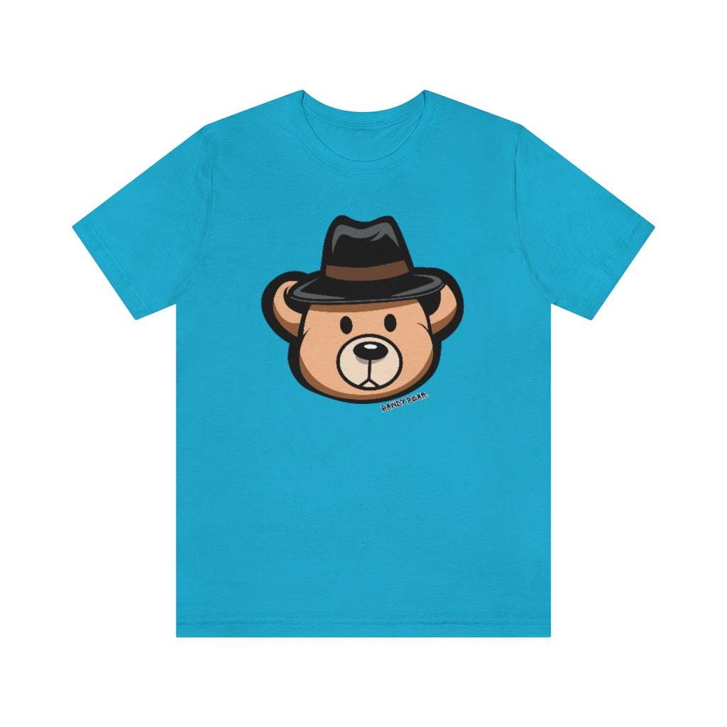 Teddy Bear Fedora Hat / Unisex Jersey Short Sleeve Tee