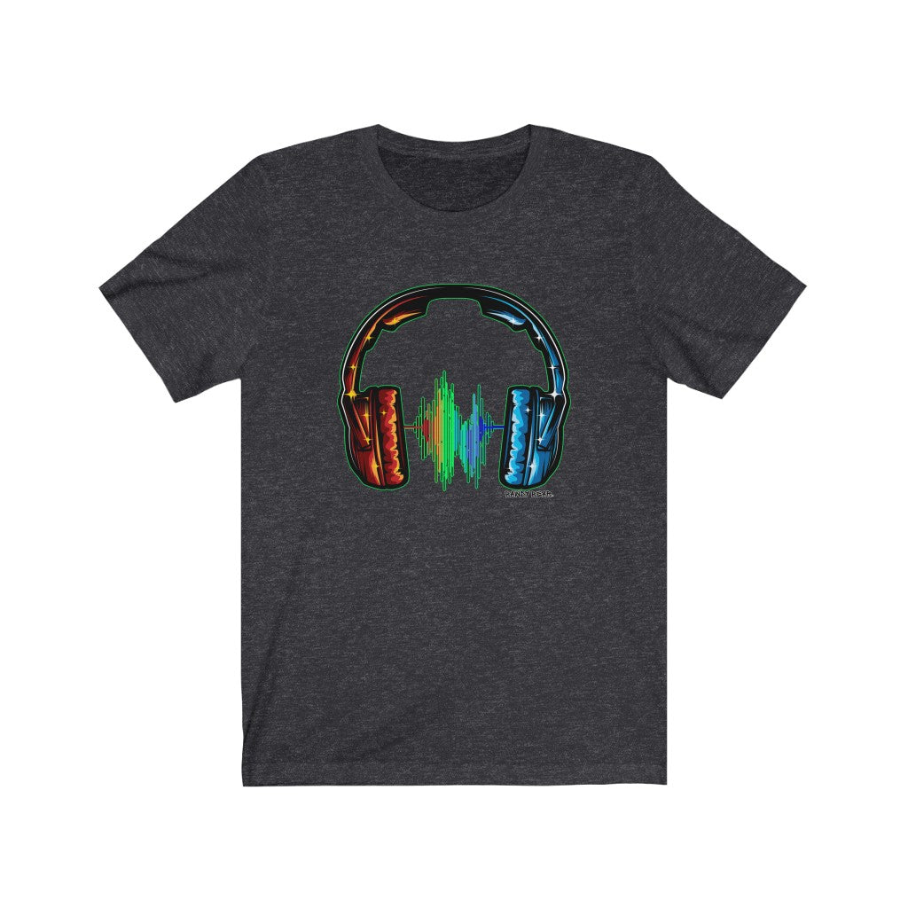 Rainbow Headphones / Unisex Jersey Short Sleeve Tee