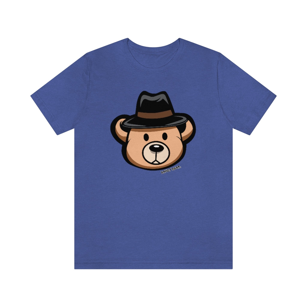 Teddy Bear Fedora Hat / Unisex Jersey Short Sleeve Tee
