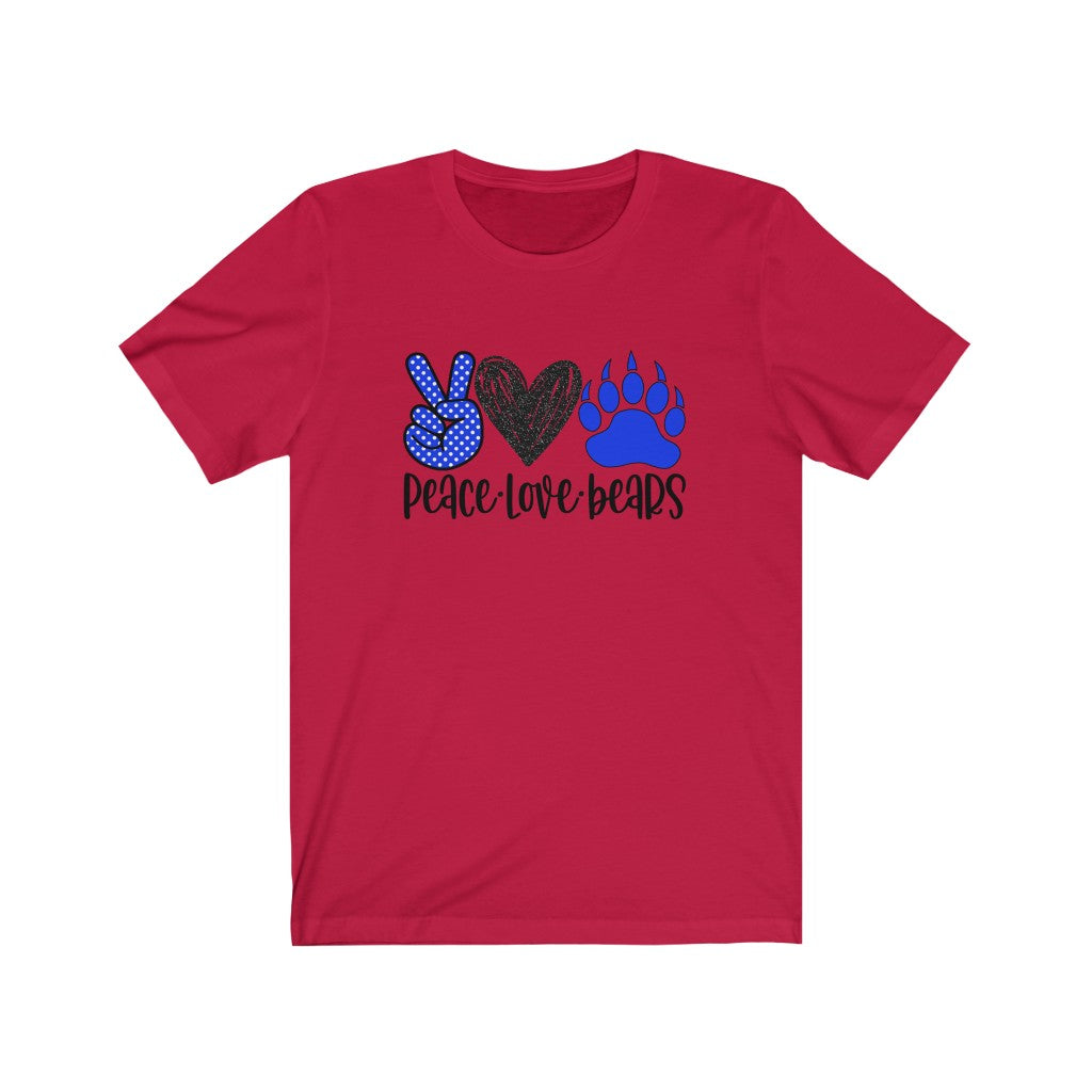 Peace Love Bears / Unisex Jersey Short Sleeve Tee