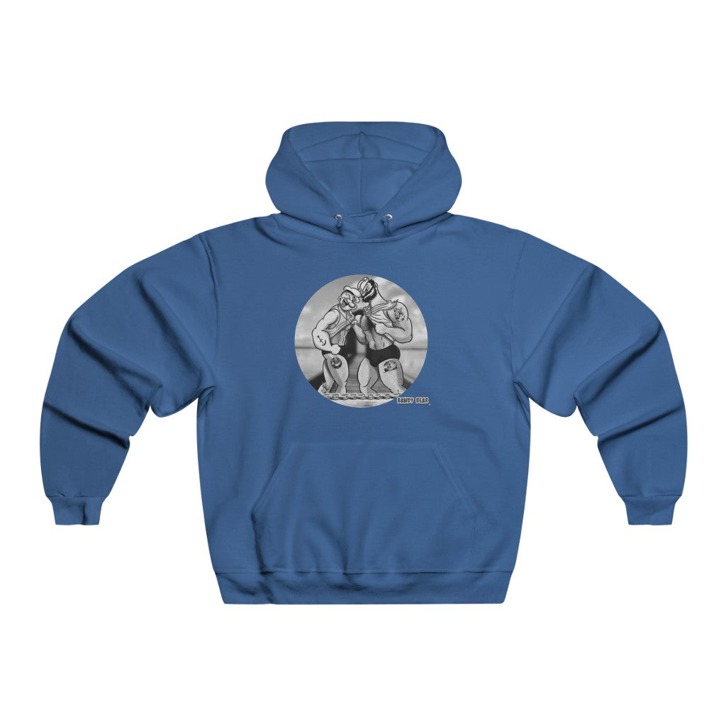 Bluto Loves Popeye BW / Men's NUBLEND® Hooded Sweatshirt