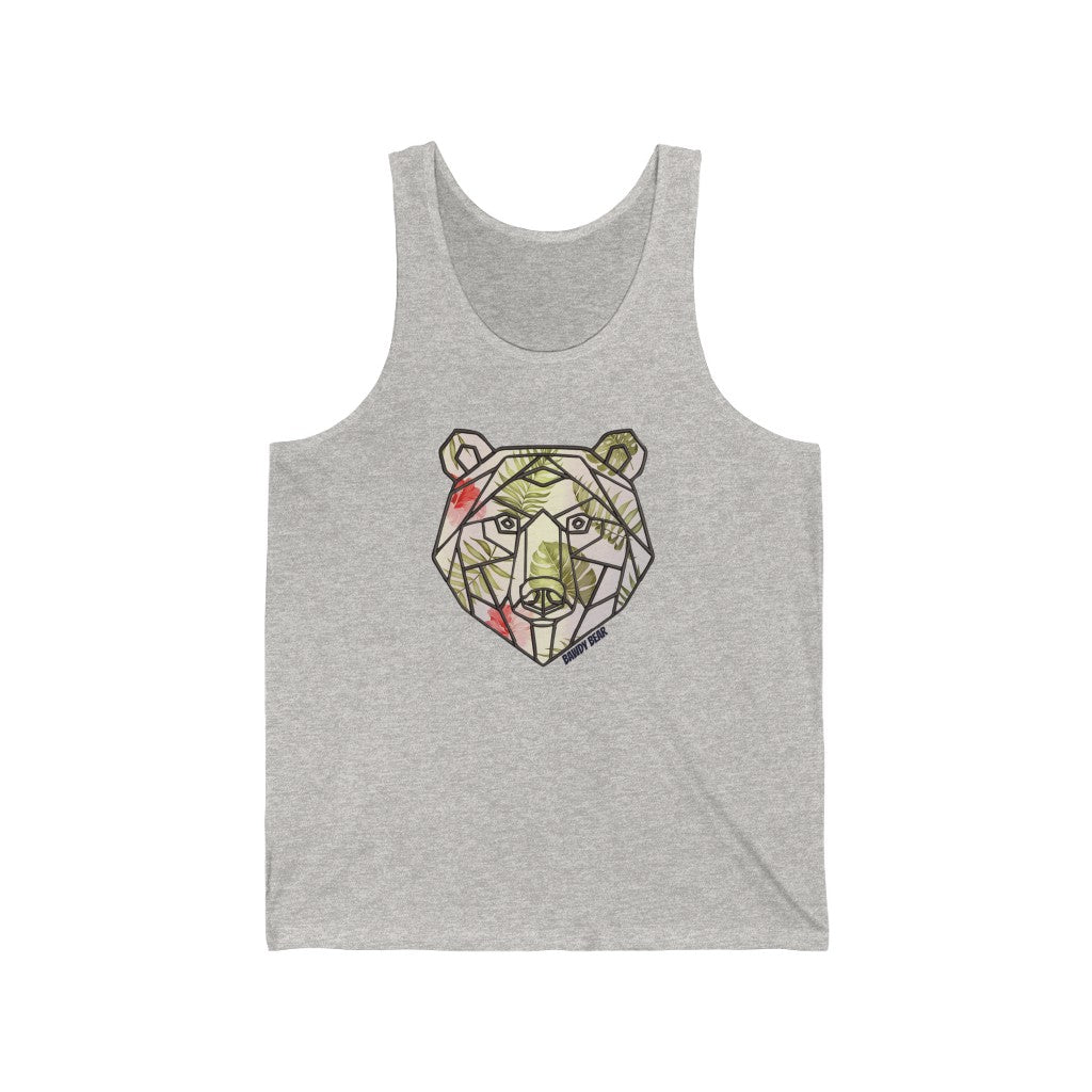 Geo Tropical Bear / Unisex Jersey Tank