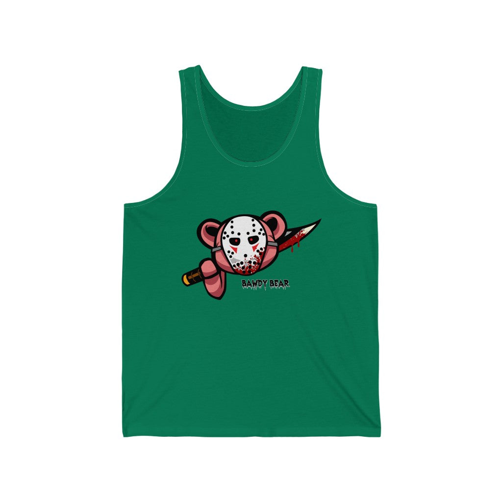 Spooky Bear Series "Jason Bear" / Unisex Jersey Tank