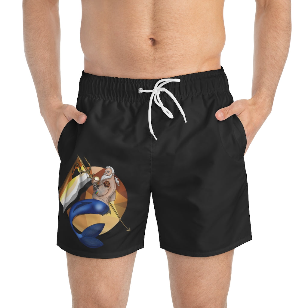 Silver Bear Merman / Swim Trunks