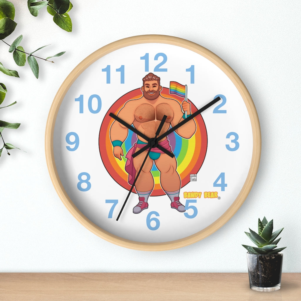 Bawdy Bear Pride / Wall clock