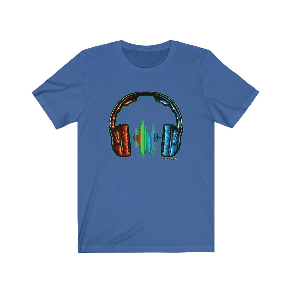 Rainbow Headphones / Unisex Jersey Short Sleeve Tee