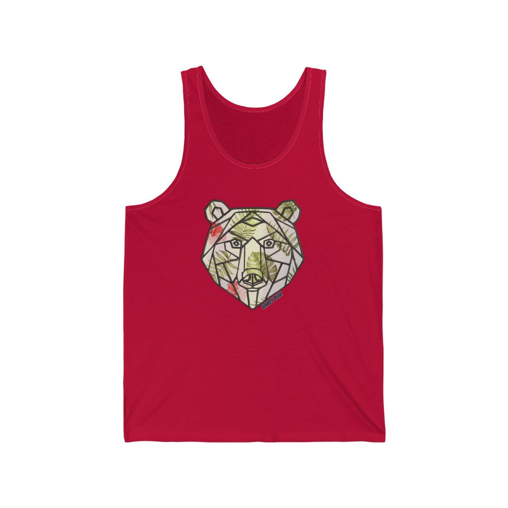 Geo Tropical Bear / Unisex Jersey Tank