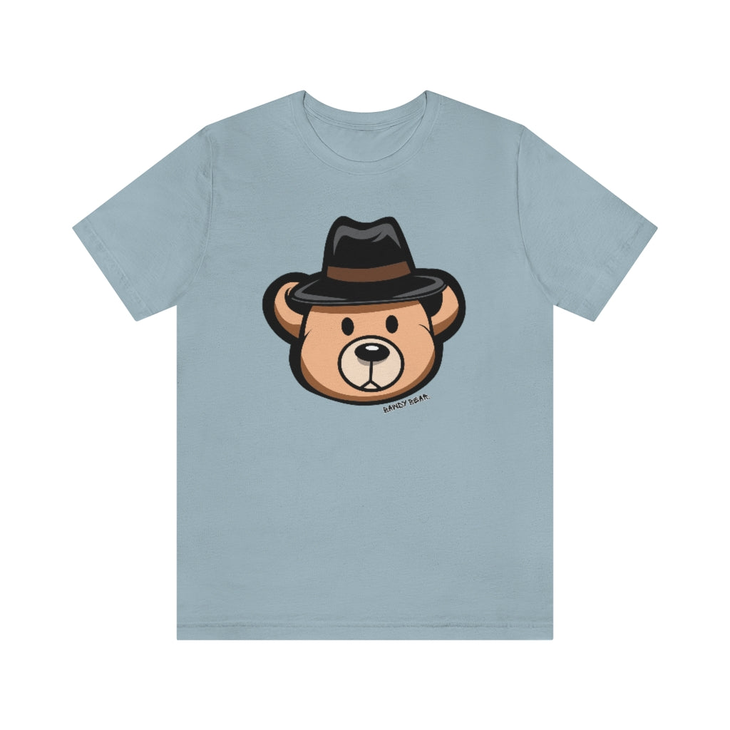 Teddy Bear Fedora Hat / Unisex Jersey Short Sleeve Tee
