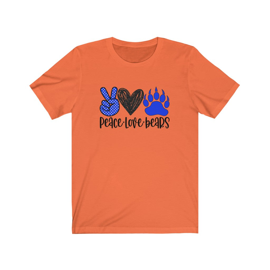 Peace Love Bears / Unisex Jersey Short Sleeve Tee