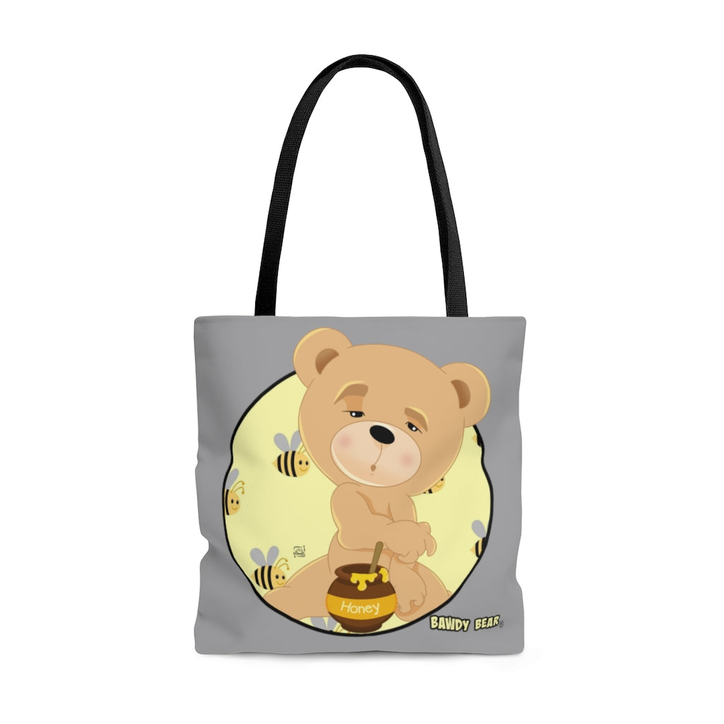The Bawdy bear "Buzzed" / AOP Tote Bag