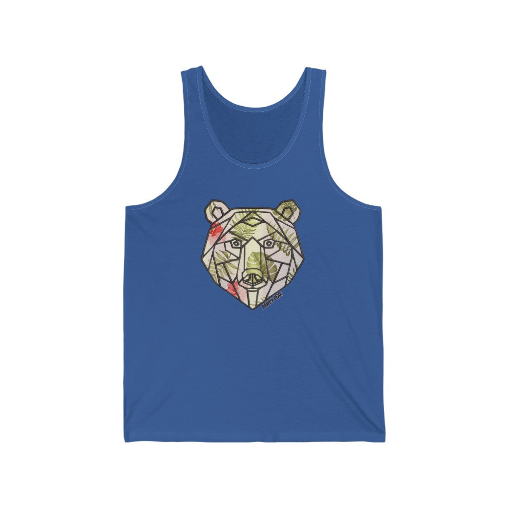 Geo Tropical Bear / Unisex Jersey Tank