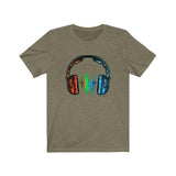 Rainbow Headphones / Unisex Jersey Short Sleeve Tee