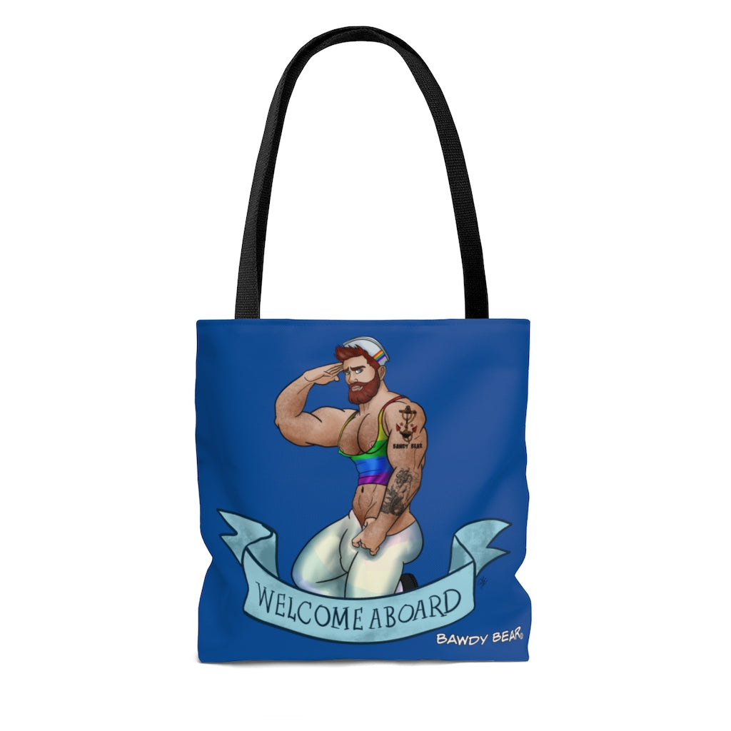 Welcome Aboard / AOP Tote Bag