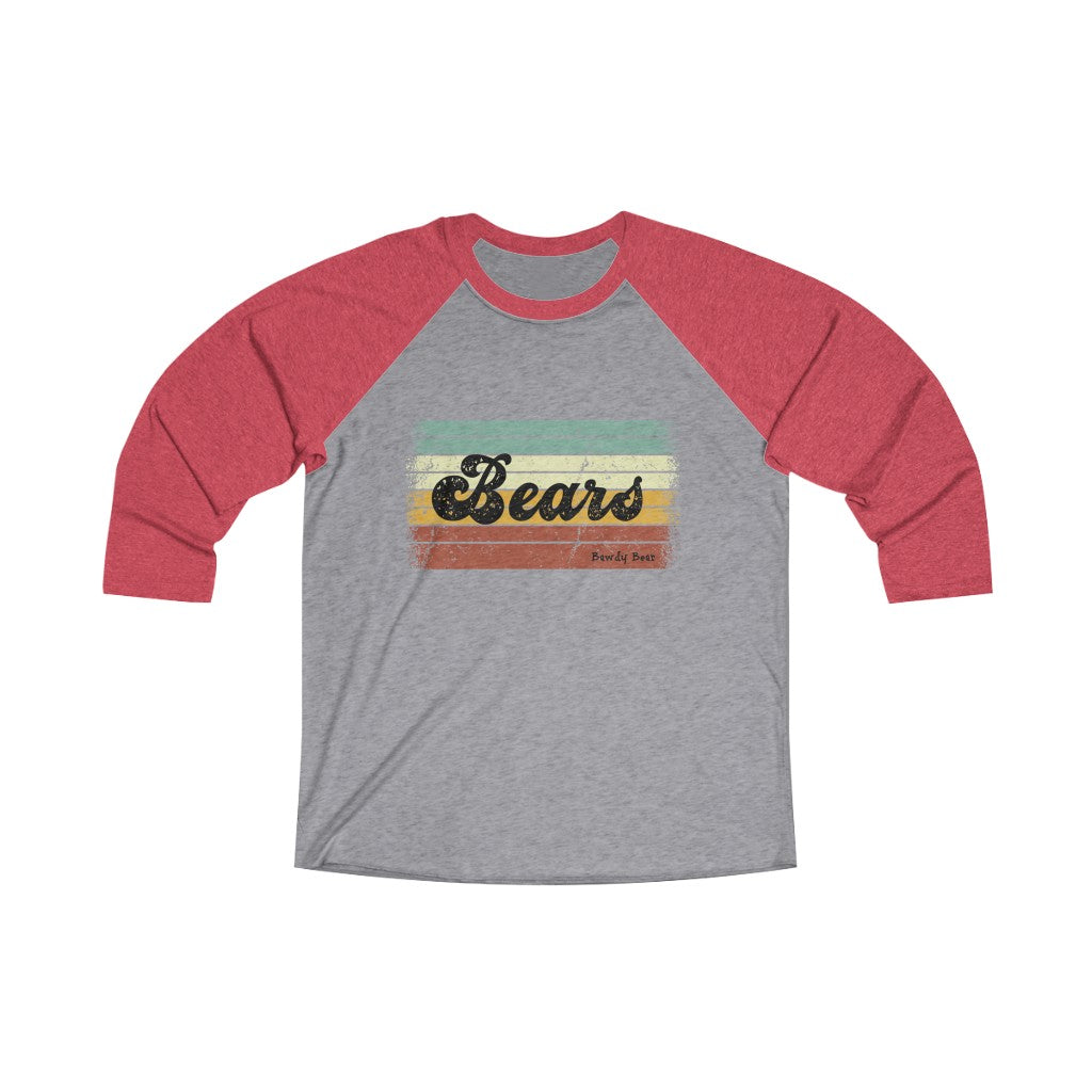 Bears Multi / Unisex Tri-Blend 3/4 Raglan Tee
