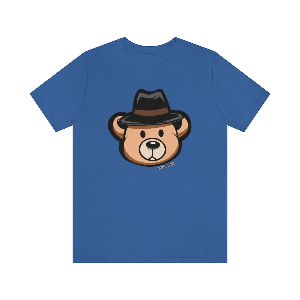 Teddy Bear Fedora Hat / Unisex Jersey Short Sleeve Tee
