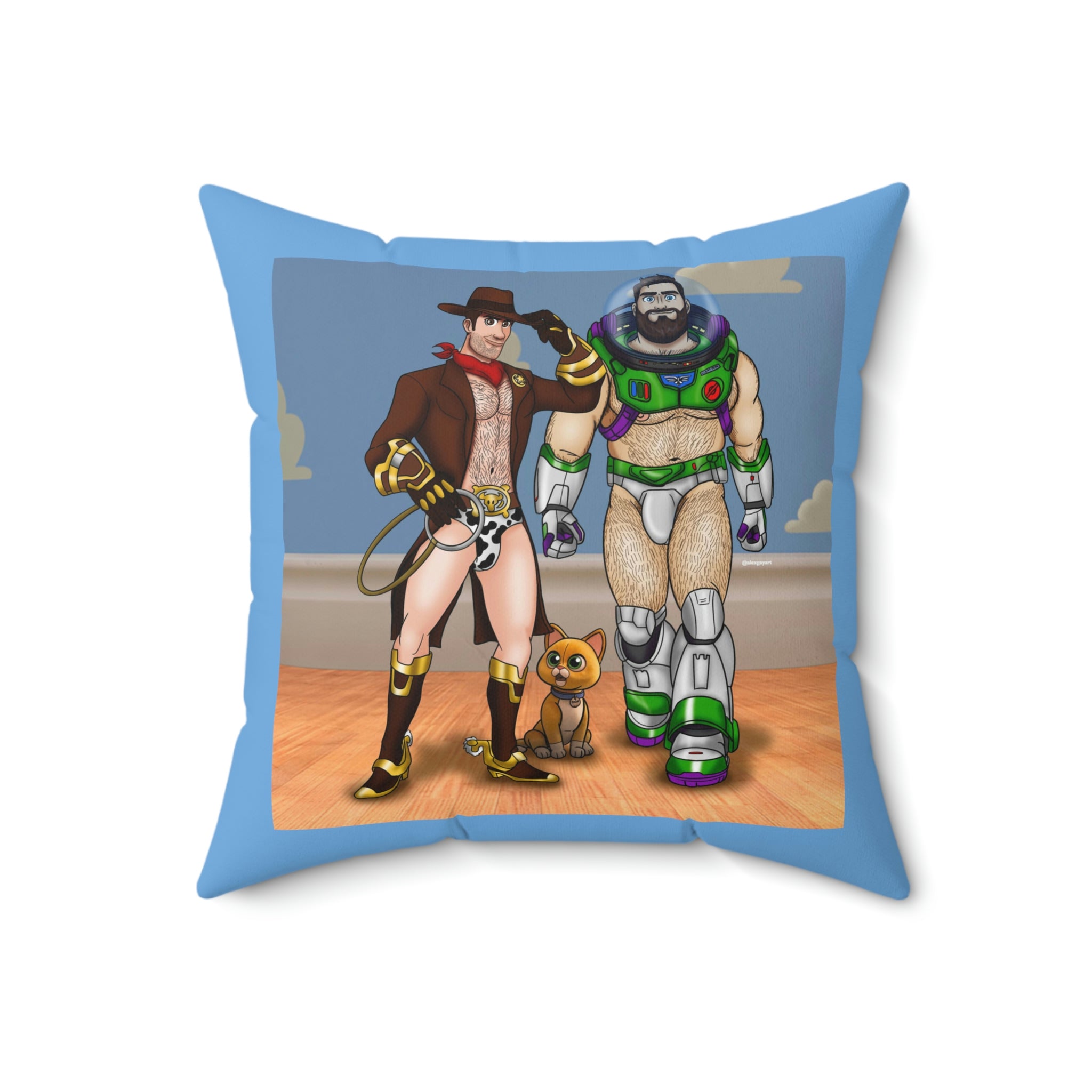 Toy Naughty #1 / Spun Polyester Square Pillow