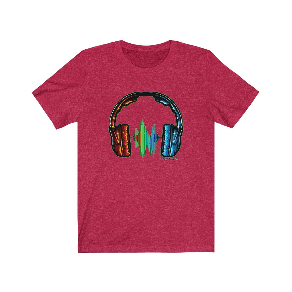 Rainbow Headphones / Unisex Jersey Short Sleeve Tee