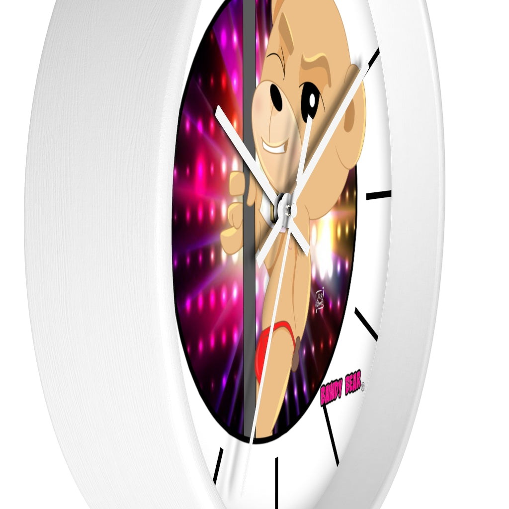 The Bawdy Bear "Pole Dancer" / Wall clock