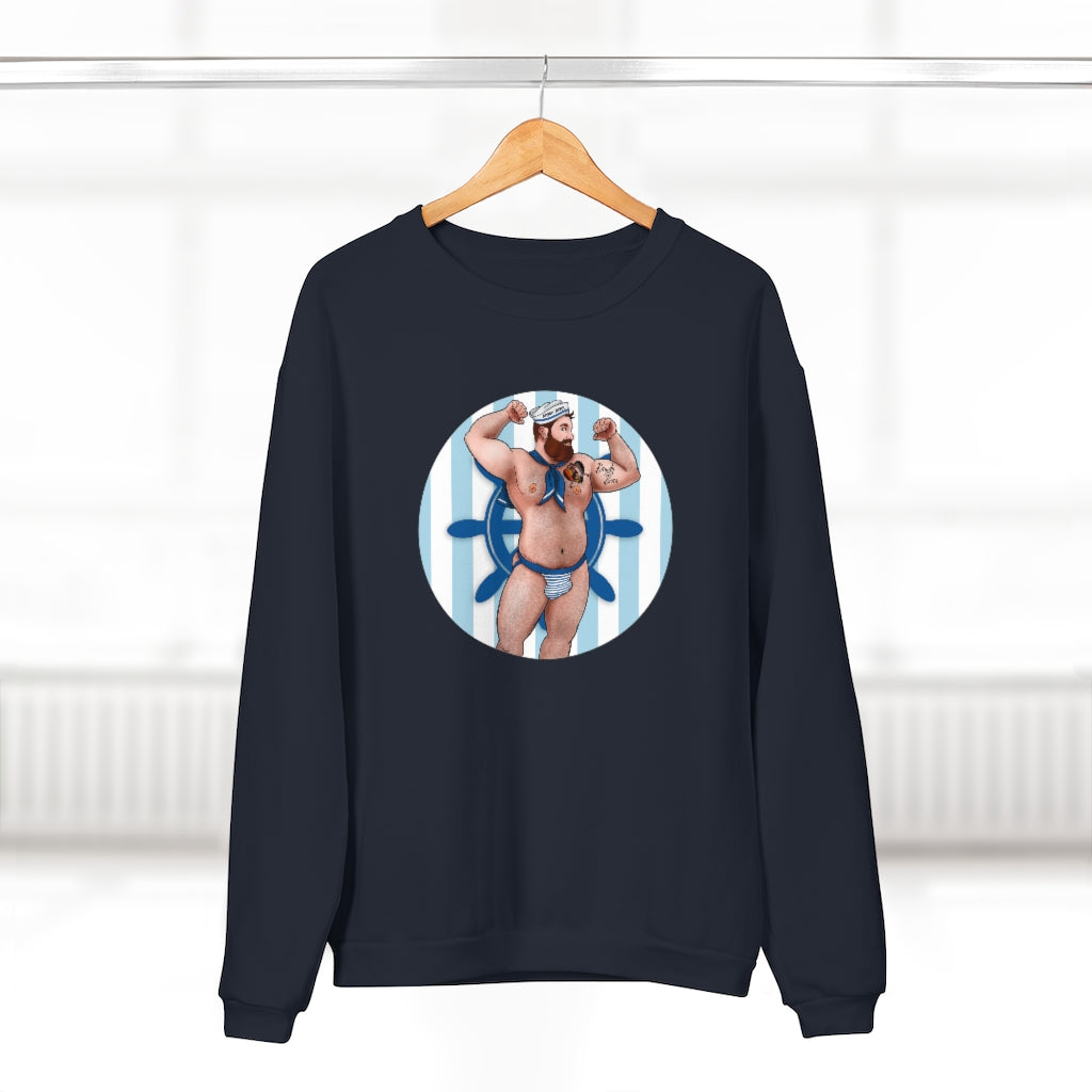 Sailor Bear / Unisex Crew Neck Sweatshirt