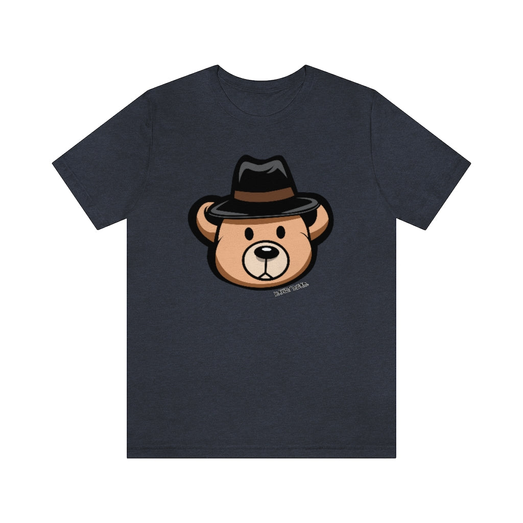 Teddy Bear Fedora Hat / Unisex Jersey Short Sleeve Tee