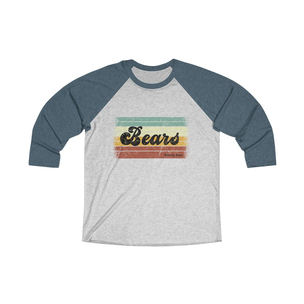 Bears Multi / Unisex Tri-Blend 3/4 Raglan Tee