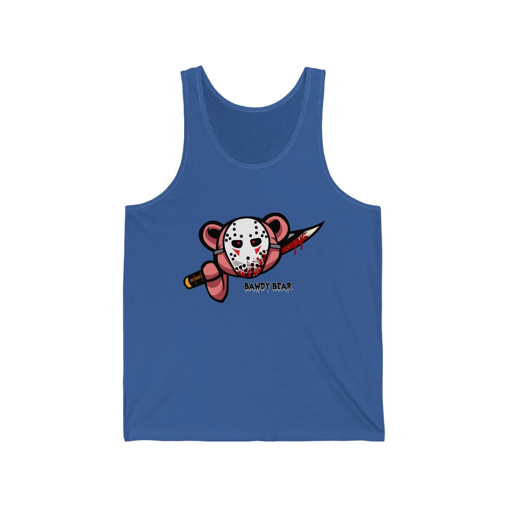 Spooky Bear Series "Jason Bear" / Unisex Jersey Tank
