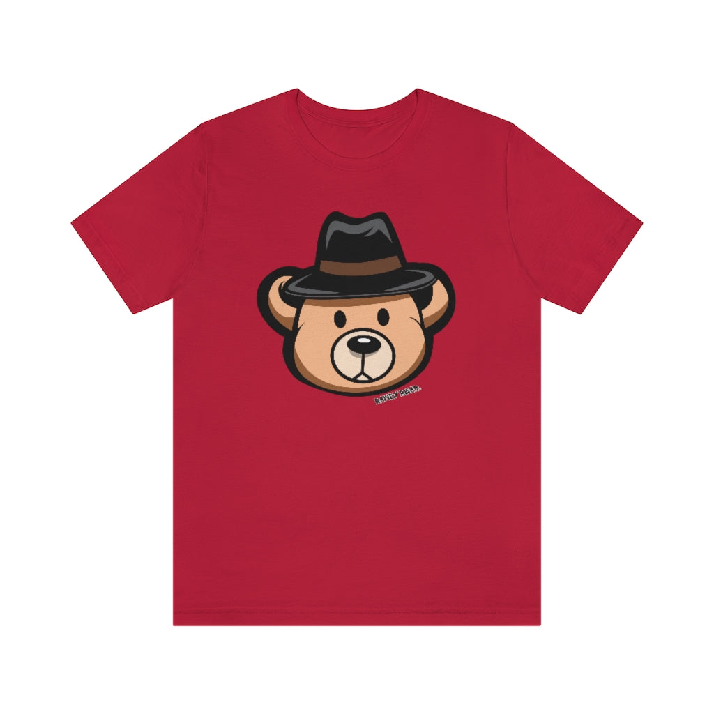 Teddy Bear Fedora Hat / Unisex Jersey Short Sleeve Tee