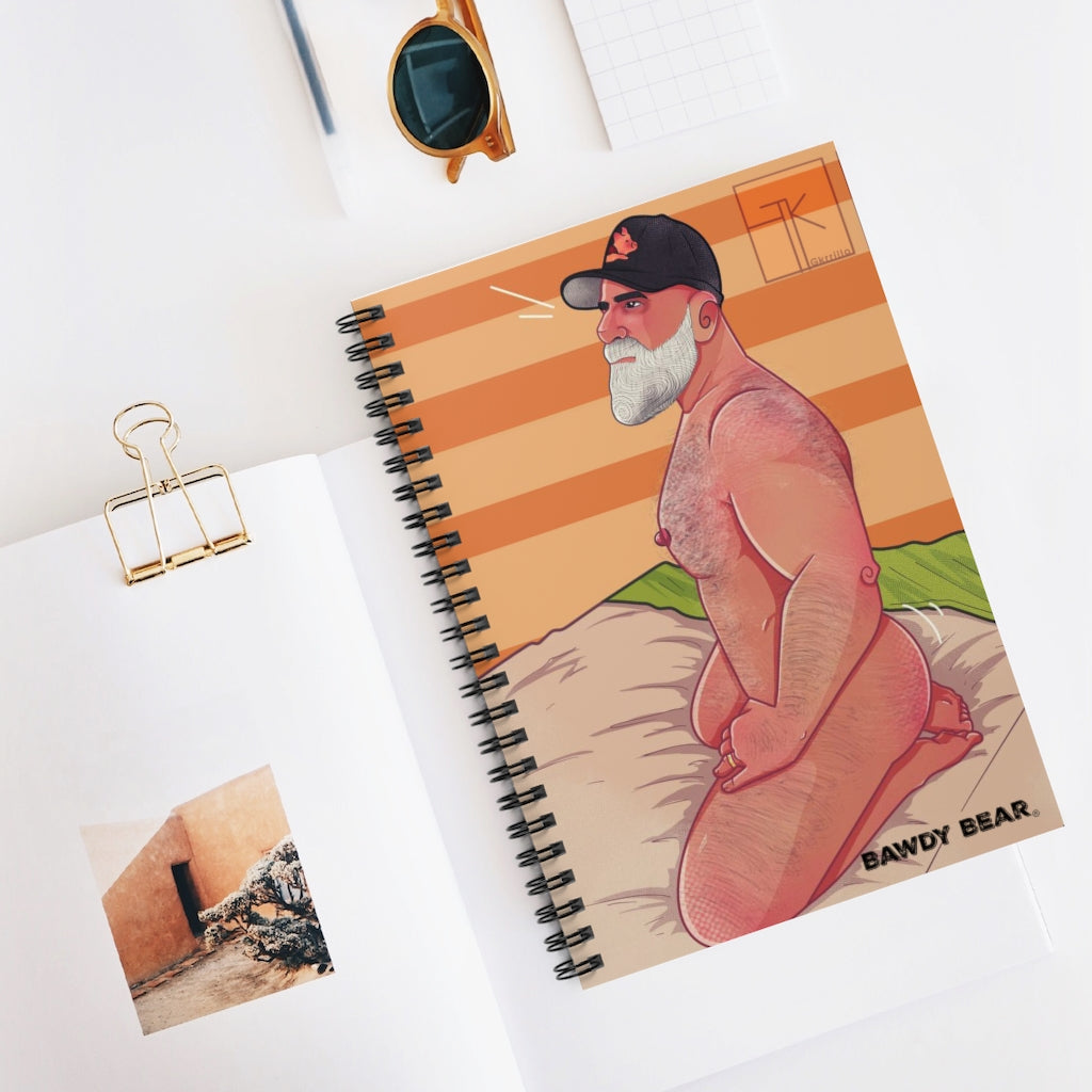 "G" Bear Bed / Spiral Notebook - Ruled Line