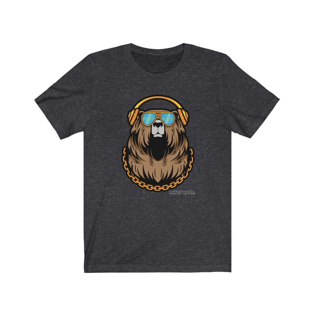 Bear Sunglasses & Headphones / Unisex Jersey Short Sleeve Tee