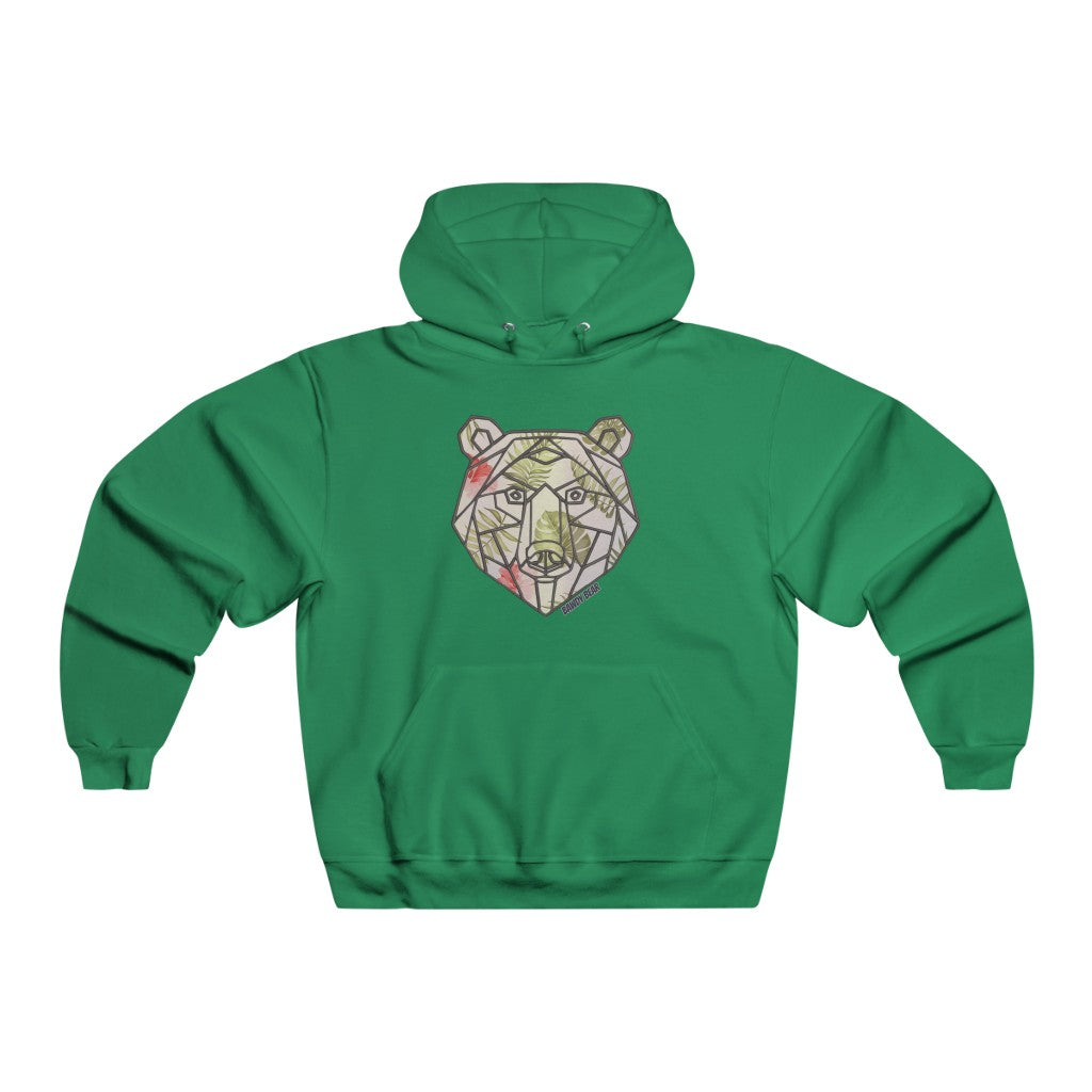 Geo Tropical Bear / Men's NUBLEND® Hooded Sweatshirt
