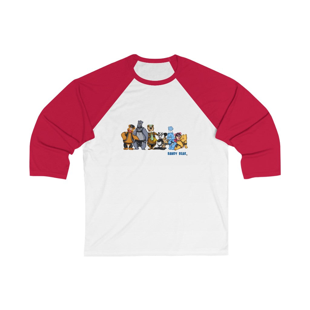 Iconic Bear Party / Unisex 3/4 Sleeve Baseball Tee