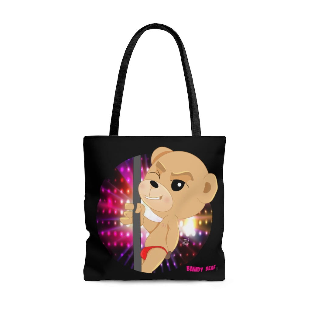 The Bawdy Bear "Pole Dancer" / AOP Tote Bag
