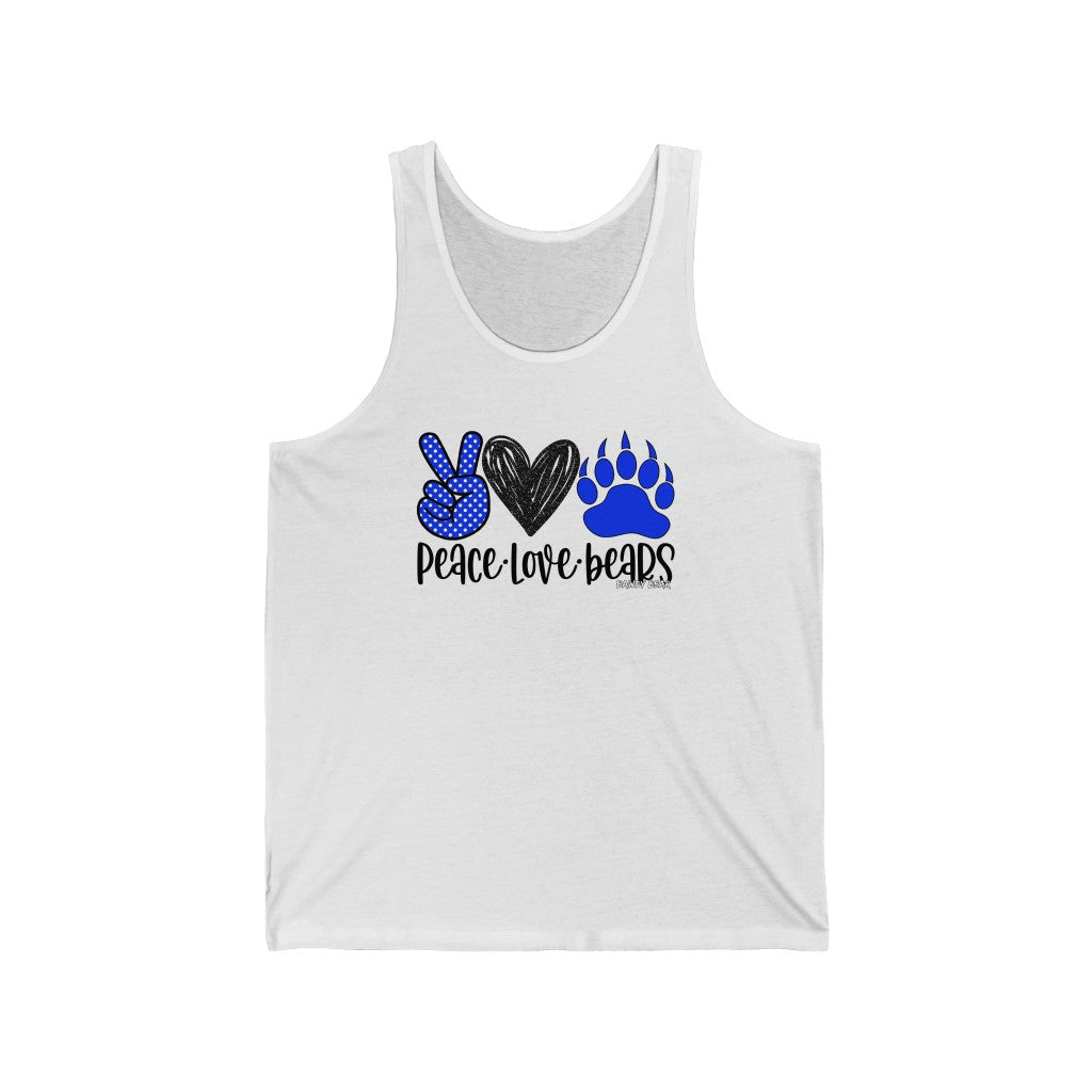 Peace Love Bears / Unisex Jersey Tank