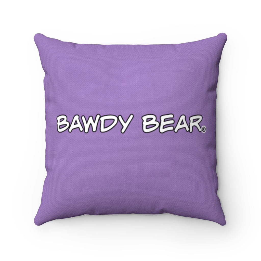 Bawdy Bear "Pride" / Spun Polyester Square Pillow