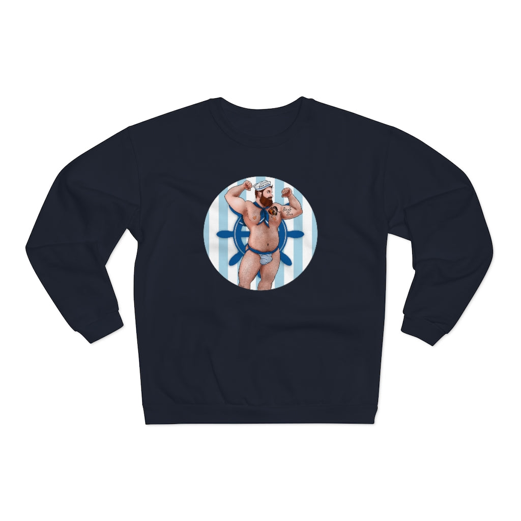 Sailor Bear / Unisex Crew Neck Sweatshirt