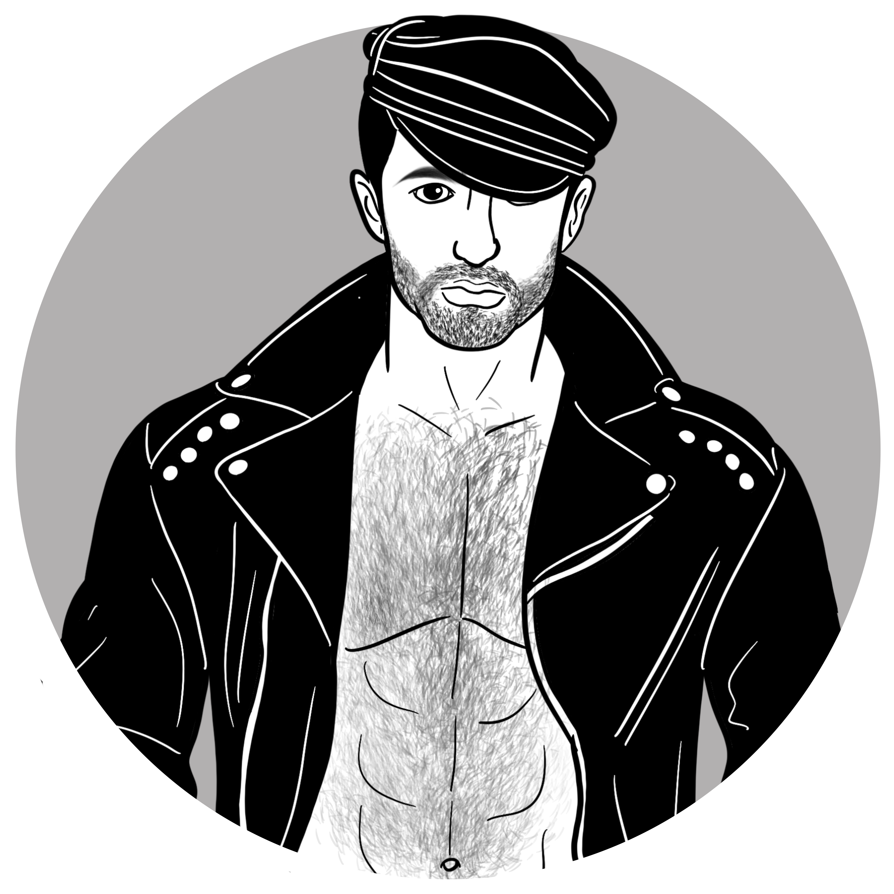 Leather Man #2 / Premium Fleece Joggers