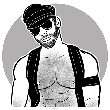 Leather Man #5 / Premium Fleece Joggers