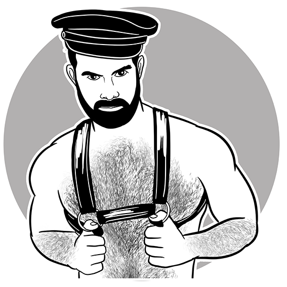 Leather Man #6 / Premium Fleece Joggers