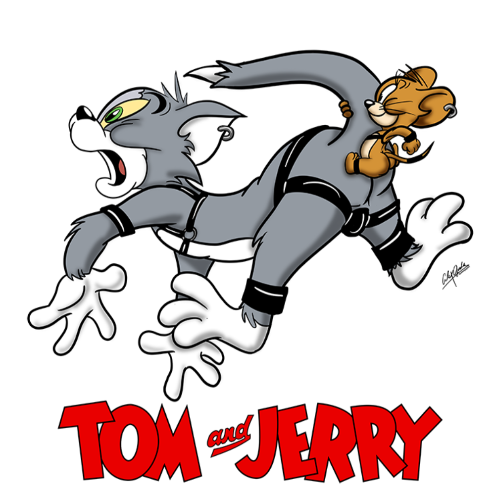 Tom and Jerry / Unisex 3/4 Sleeve Baseball Tee