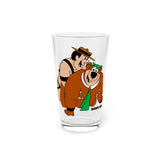 Yogi Wrestling / Pint Glass, 16oz