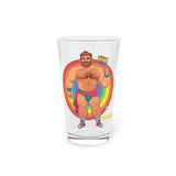 Bawdy Bear Pride / Pint Glass, 16oz