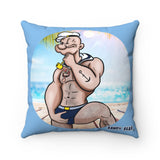 Popeye's Package / Spun Polyester Square Pillow