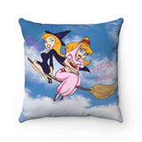 Bewitched and Jeannie / Spun Polyester Square Pillow